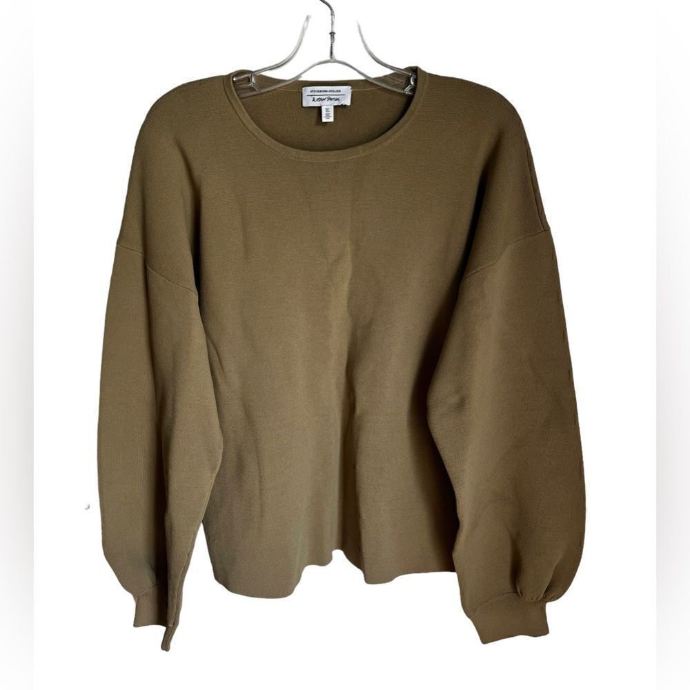 & Other Stories Stockholm Atelier beige Round Neck Balloon Sleeve Sweater